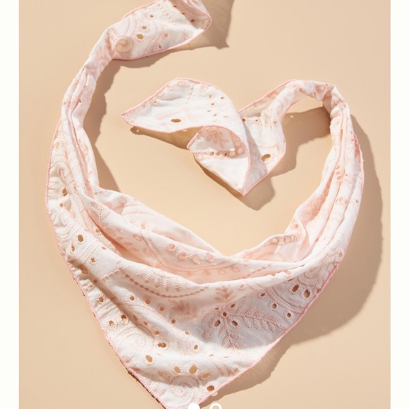Woven Pastel Hair Scarf-Pink